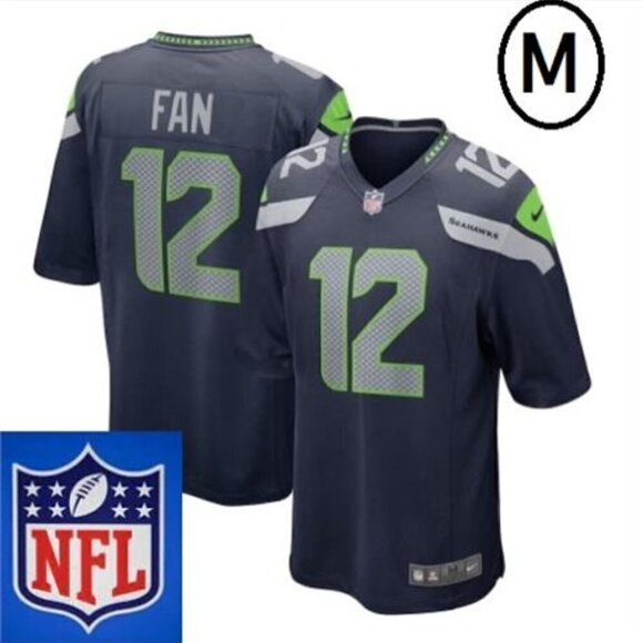 NFL/Nike, Men's 12th Fan College Seattle Seahawks Game Team Jersey. Size: M. NWT - Picture 16 of 16